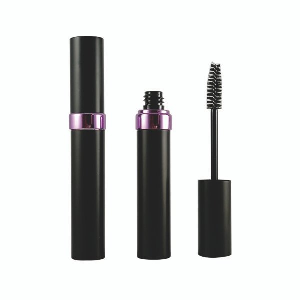 China custom logo hot stamping packaging empty cosmetic bottle mascara tube with magic wand