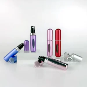 5ml mini bottom fill refillable aluminum perfume atomizer p063 o