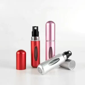 5ml mini bottom fill refillable aluminum perfume atomizer p063 o