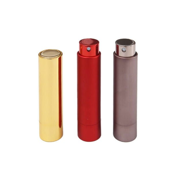 empty round aluminum fine mist spray bottle p038