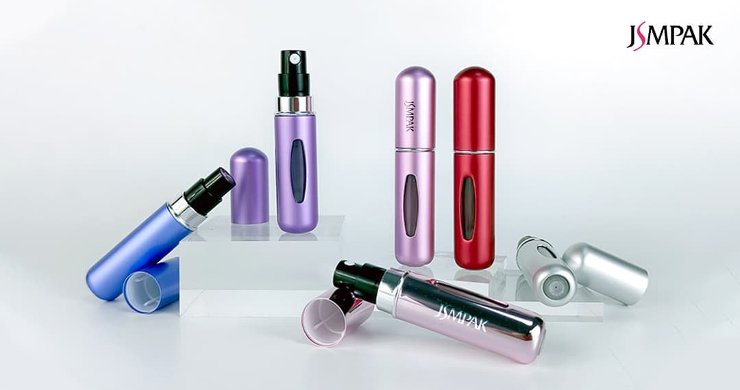 5ml refillable travel perfume fine mist spray bottle wholesale packaging